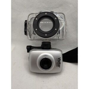 Vivitar DVR783HD HD Action Video Blue Compact Camcorder Camera + Waterproof Case